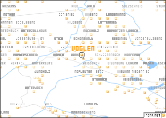 map of Voglen