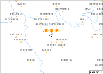 map of Vohidava