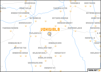 map of Vohidiala