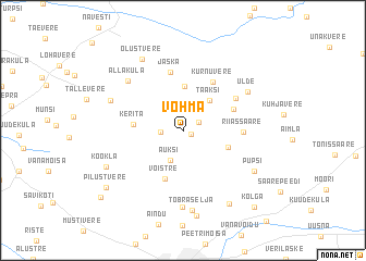 map of Võhma