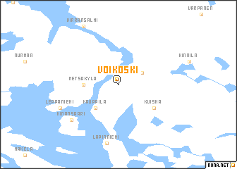 map of Voikoski