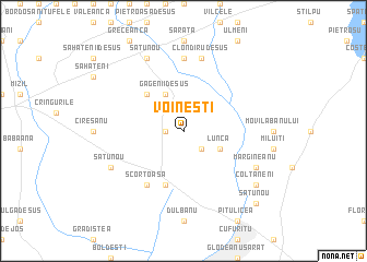 map of Voineşti