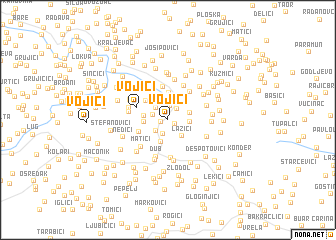 map of Vojići