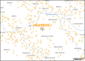 map of Vojinovići