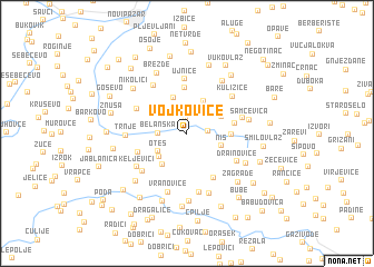 map of Vojkoviće