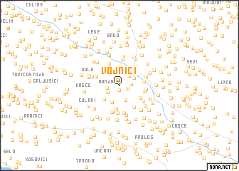 map of Vojnići