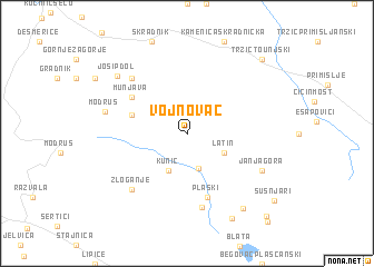 map of Vojnovac
