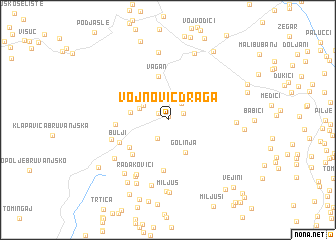 map of Vojnović Draga