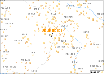 map of Vojvodići