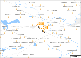 map of Vokė