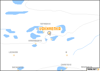 map of Vokhmenka