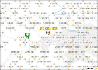 map of Vokovice