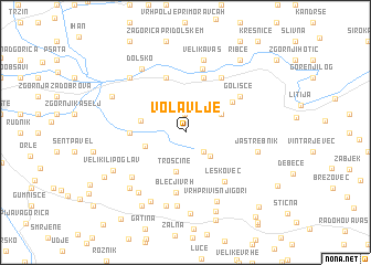 map of Volavlje