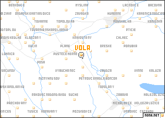 map of Voľa