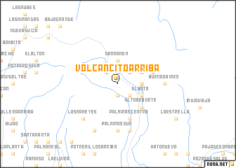 map of Volcancito Arriba