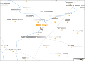 map of Volkan