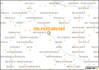 map of Völkershausen
