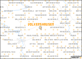 map of Volkershausen