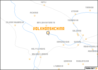 map of Volkhonshchina