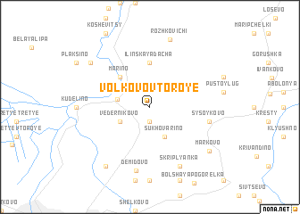 map of Volkovo Vtoroye
