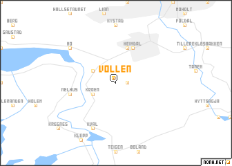 map of Vollen