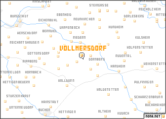 map of Vollmersdorf