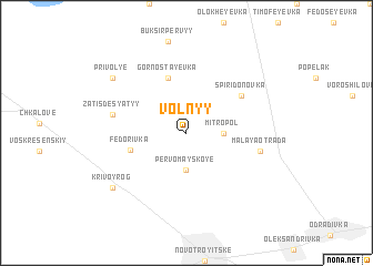 map of Volʼnyy