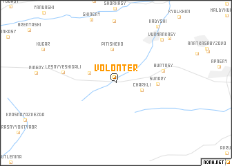 map of Volontër