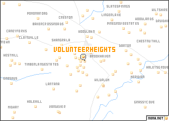 map of Volunteer Heights