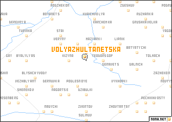 map of Volya Zhultanetska