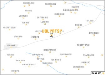 map of Volyntsy