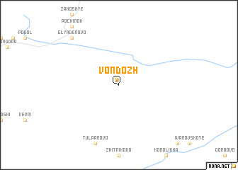 map of Vondozh