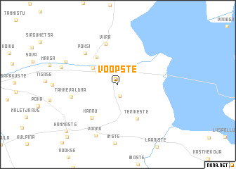 map of Võõpste