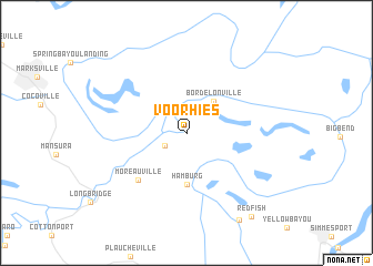 map of Voorhies