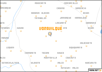 map of Vora Vilque