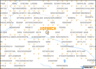 map of Vorbach