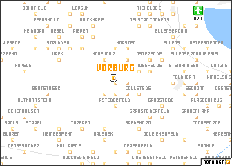 map of Vorburg