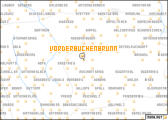 map of Vorderbuchenbrunn