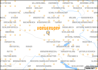 map of Vorderdorf