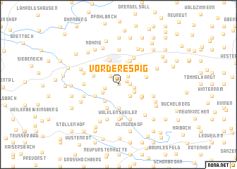 map of Vorderespig