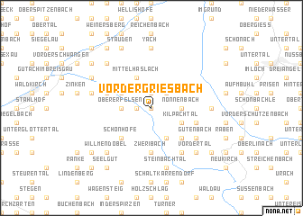 map of Vordergriesbach