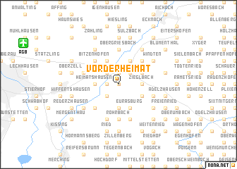 map of Vorder Heimat