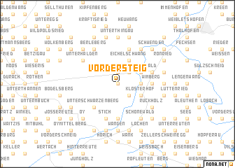 map of Vordersteig