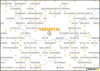 map of Vordertal