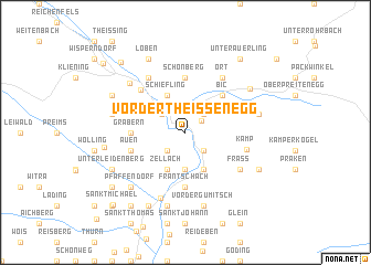 map of Vordertheissenegg