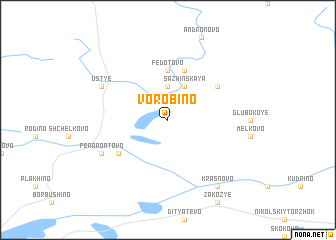 map of Vorobino