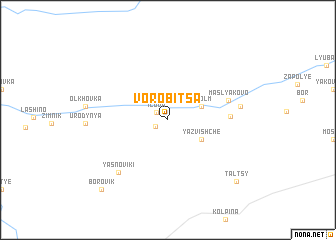 map of Vorobitsa