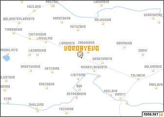 map of Vorob\