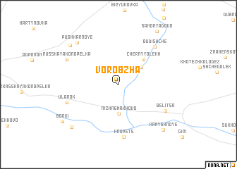 map of Vorobzha