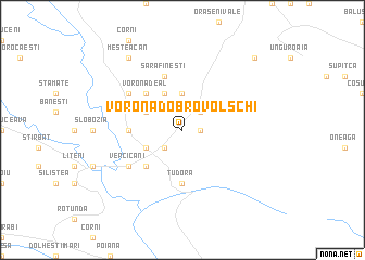 map of Vorona-Dobrovolschi